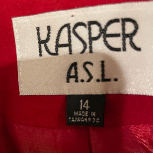 Kasper size 14 red jacket - Picture 3 of 6